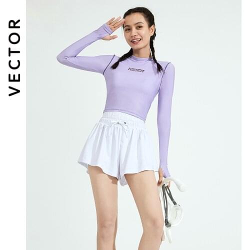 VECTOR Snorkeling Surfing Swimwear for women Two-Piece Separates Swimsuit Female Long-sleeved Sunscreen UPF 50+ bathing suits