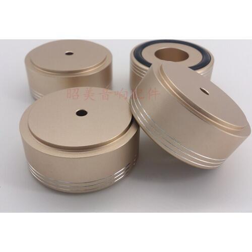 1pcs Speaker Spikes Amplifier Aluminum Foot Pad damping 49*22mm Tripod shock for amplifier chaiss