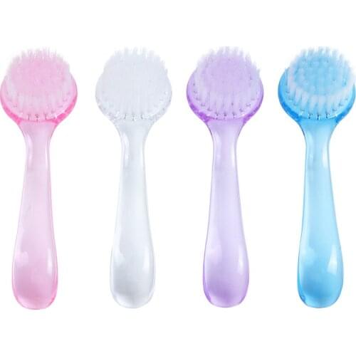 10pcs/bag Plastic Handle Nail Art Cleaning Brush Set Nails and Toes Scrubbing Cleaner and Clothes Shoes Brushes NAB006