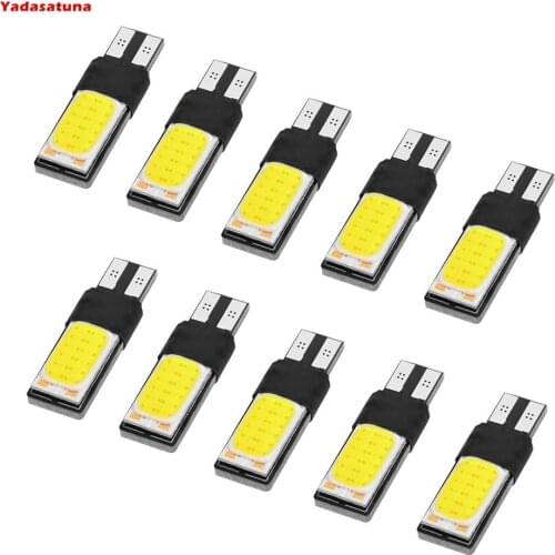 10pcs T10 194 W5W COB 24SMD Ampoules LED DC12V 6000K Blanc Pur pour Lumieres de Lecture Automobiles, Lampes eclairage Interieur