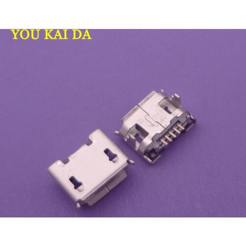 1000pcs/lot widely use micro mini usb connector 5pin jack,5PINS for mobile phone samll ox horn 7.2mm four feet