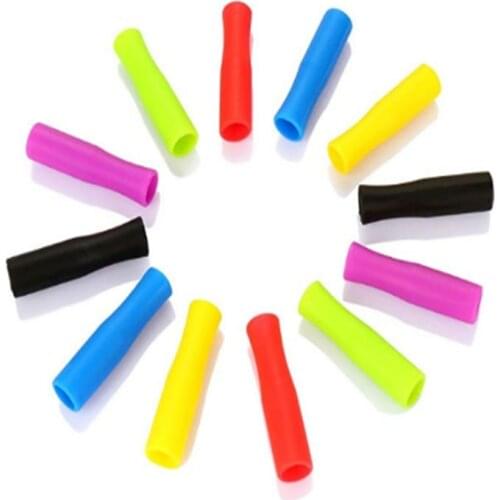 1000pcs New Stainless steel suction sleeve Stainless steel silicone suction nozzle protective sleeve Beverage Pearl Milk Tea Pip