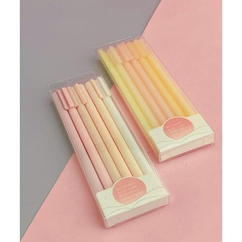 12 sticks of powder + candy Morandi ins black pen student water pen cute gel pen test signature