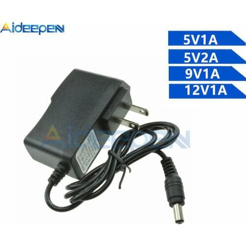 5V 9V 12V Power Adapter Supply Charger 1A 2A 5.5X2.1MM Power Adapter Cable Length 1M