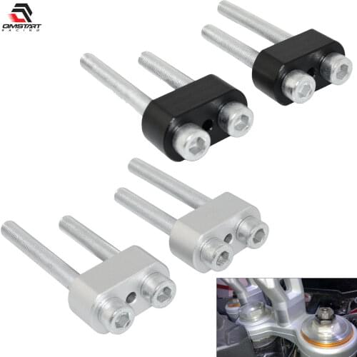 QMSTART Racing Handlebar Riser Adapter Rises Bar Height +20mm For Tiger 850 Sport / For Tiger 900 Rally Pro GT Low 2019-2021