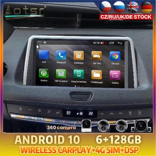 Android 10 For Cadillac XT4 2010 2018 Carplay Car DVD GPS Coche Navigation Auto Radio Stereo Kopf Multimedia Player HeadUnit