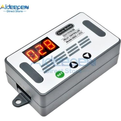 DDC-332 DC 12V LED Digital Timer Delay Relay Module Timing Control Board Trigger Cycle Timer Delay Switch With Buzzer For Car