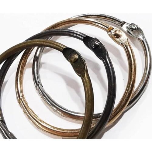 DIY material loose-leaf rings for cap decorate Loose circle for fashion garment Binding Rings for Leather Craft Bags Clothes