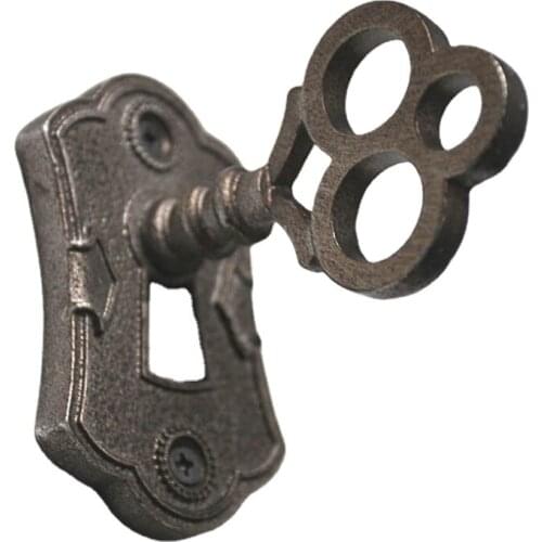 European Retro Naked Eye Handles Wall Mounted Wooden Door Classical Handles and Knobs Bronze Closet Door Handles and Pull