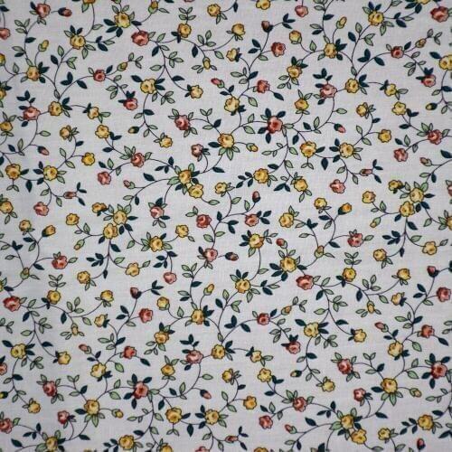 Hot sale 150CM Width small floral fabric printed 100% cotton fabric , cotton Poplin fabric for dress wholesale