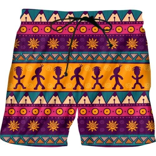 IFPD 3D Shorts Cartoons Totem Pattern Printed Mens Summer Beach Shorts Causual Fanny Harajuku Plus Size Short Pants Wholesale
