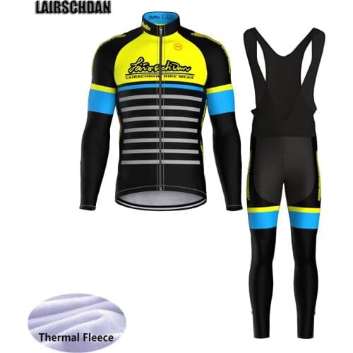 LairschDan Winter Fleece 2021 Mens Cycling Jersey Set Mountian Bicycle Clothes Wear Ropa Ciclismo Racing Bike Clothing Cycle Kit