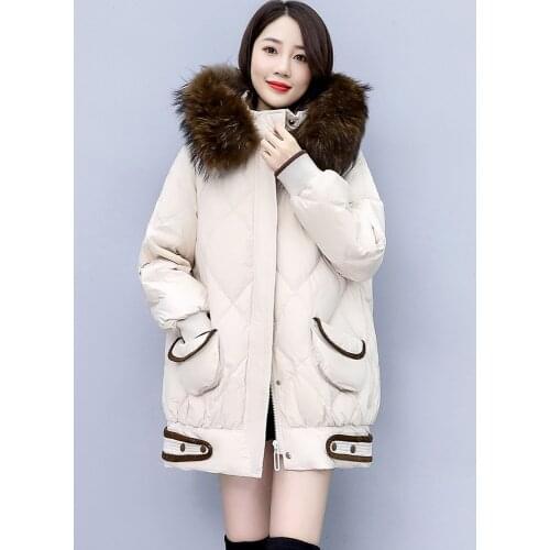 MLNRFZ Women's Parkas With Natural Fur
