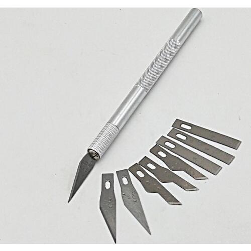 9 Blades Cutting Scalpel Sculpture Carving set iPhone,Mobile Phone Repaire tools for PCB DIY repair hand tools/Hobby knife