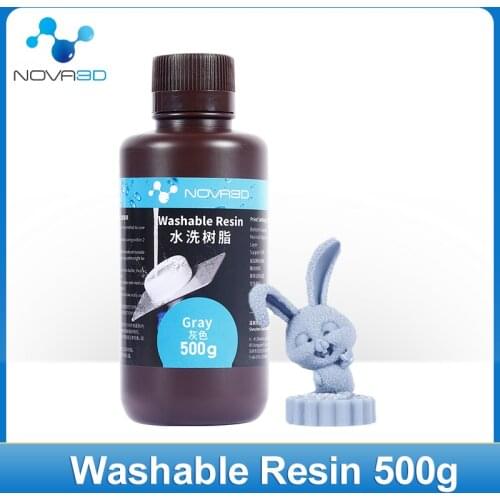 NOVA3D Water Washable Resin 3d Printer Photosensitive 405nm Resins 500g Liquid LCD Printer Materials