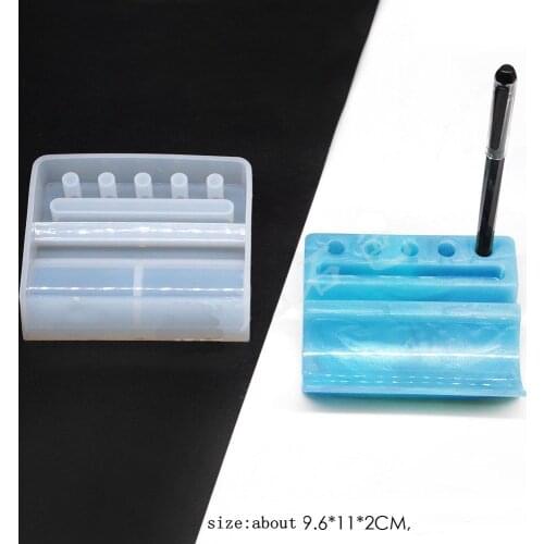 NEW Multi-function storage box mobile phone holder pen holder Silicone Mould epoxy Resin Decorative Craft DIY molds for jewelry