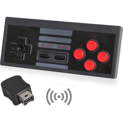 OSTENT Wireless Controller + Receiver Gamepad for Nintendo NES Mini Classic Edition Famicom Mini Console