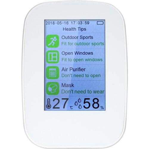 Air Analyzers Meter Portable Multifunctional Air Quality Detector Indoor/Outdoor HCHO/ TVOC Tester CO2 Meter Monitor Tester