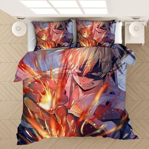 Anime Bedding Set My Hero Academia 3d Duvet Cover Sets Comforter Bed Linen Twin Queen King Single Size Luxury Cartoon Boy Kids