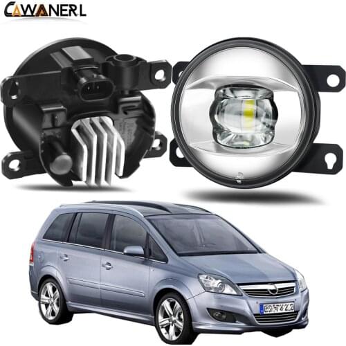 Fog Light Assembly For Opel Zafira B MPV A05 2005-2011 Car H11 LED Lens Fog Lamp Daytime Running Light DRL 30W 8000LM 12V