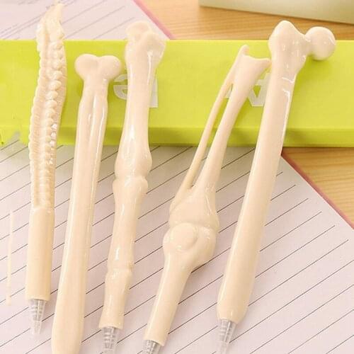 25PCS Bone Design Ballpoint Pens with Black Ink for Artist, Doctor, Nurse , School, Office, Party