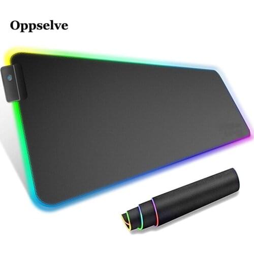 LED Lighting Gaming Mouse Pad RGB Mouse Pad Keyboard Carpet 900x400 800*300 For PC Computer Backlit Mousepad Keyboard Mouse Mat