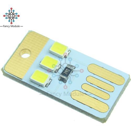 USB LED Keychain Portable Power White board Pocket Card Lamp Bulb LED