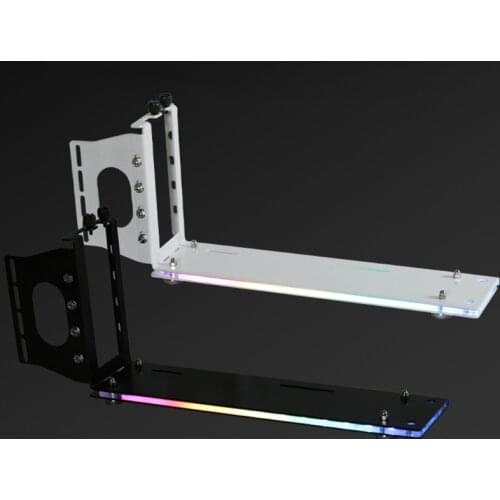 Vertical Graphics Card Holder Bracket GPU Mount kickstand/base For -ATX chassis Holder with LED 5V 3pin ARGB aura Sync