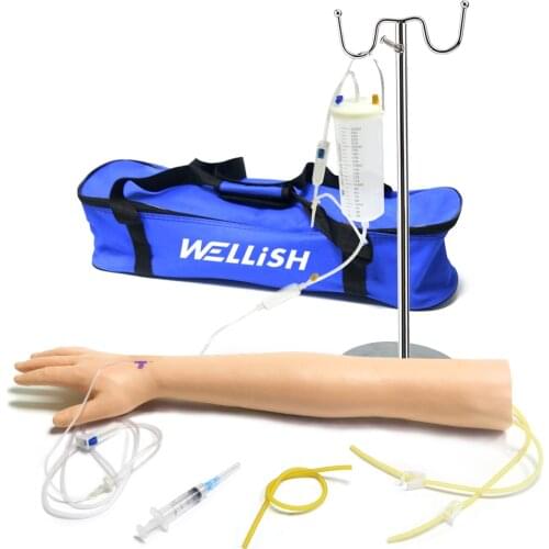 IV Practice Arm Infusion Model, Arm Venipuncture Training Model Intravenous Model Injection Blood Drawing Model