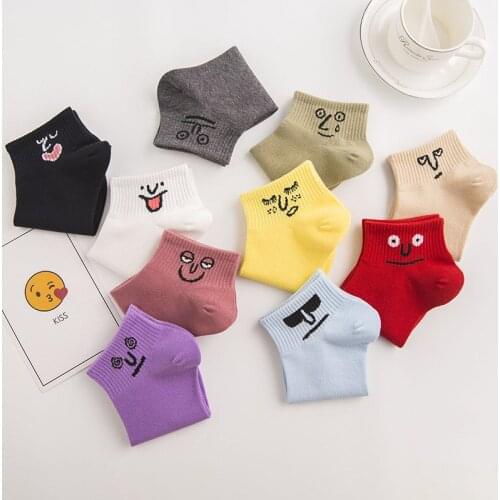 Womens Socks Funny Style Socks for Women 1 Pair Ankle Colorful Socks Cotton Casual Socks Spring Summer Socks Wholesale