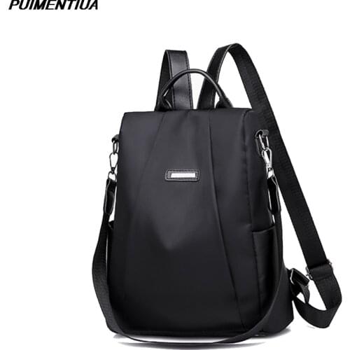 Anti Theft Women Backpacks Nylon Travel Laptop Backpack Waterproof Large Capacity Student Teenage Schoolbag Fashion Womens Bag