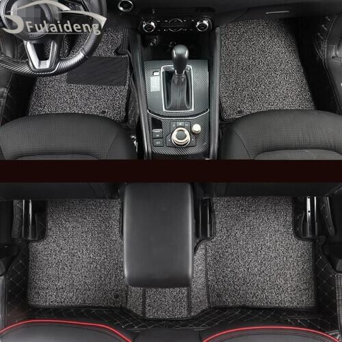 1pcs For Mazda CX-5 CX5 2017-2018 Internal Leather floor stepping mat Car Accessories