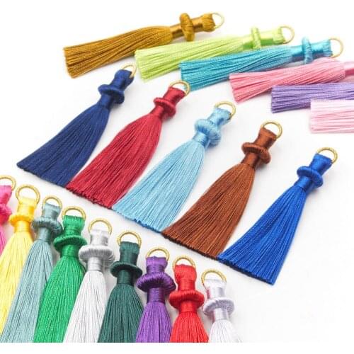 10Pcs New mushroom tassel vertical ice silk tassel pendant for Earrings clothing accessories decoration DIY gift handmade crafts