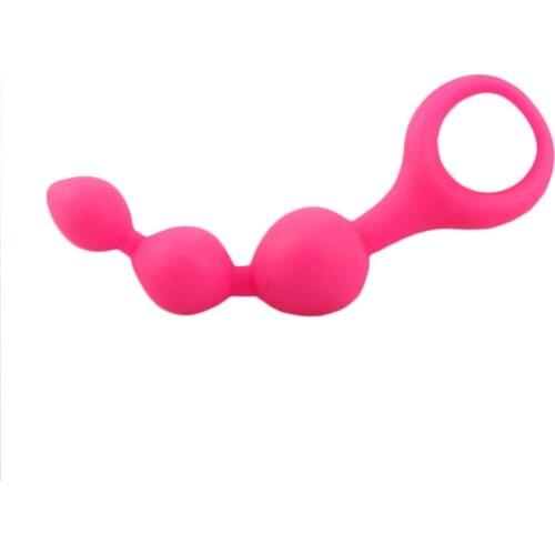 Sex Products Anal Beads Masturbator Toy Large Smooth Silicone Anal Tube Butt Plug Anal Stimulator Sex Toys for Women Man Couples