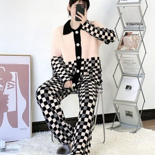 DerDerBiu Womens Plush Pajamas