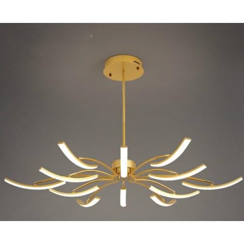 European style light luxury led golden creative fashion living room atmosphere designer villa dining room Ceiling LightsLX110916