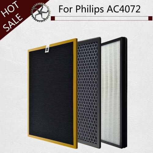 3pcs/lot ac4142 filter kit for Philips AC4072 AC4074 AC4083 AC4084 AC4085 AC4086 AC4014 ACP073 Hepa filters air purifier parts