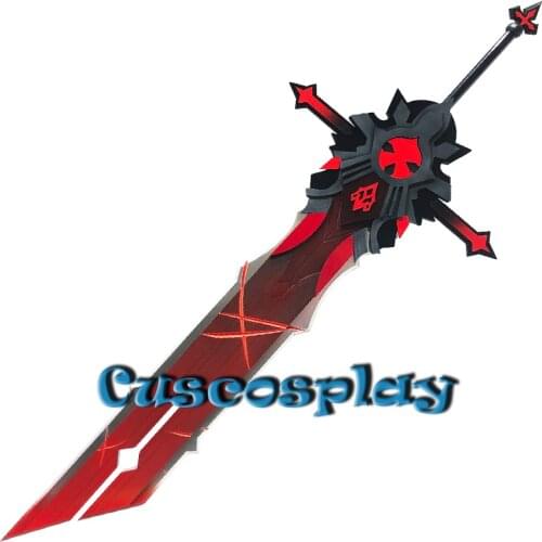 Game Genshin Impact Cosplay Sword PVC Props Razor Chongyun Diluc Replica of Weapons for Halloween Carnival Fancy Party Event