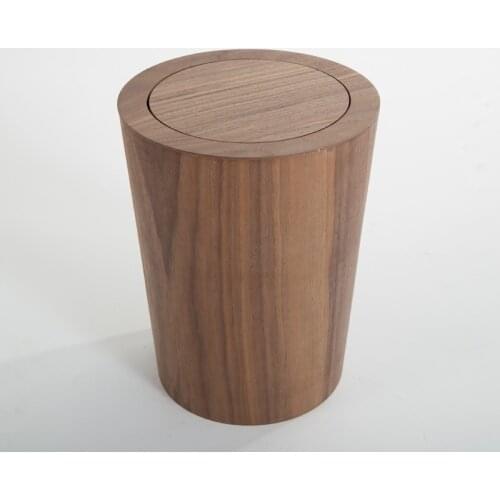 Creative Wooden Trash Can Office Garbage Bin Recycle Bedroom Trash Can Bathroom Kitchen Poubelle Bureau Cleaning Tools DF50LJ