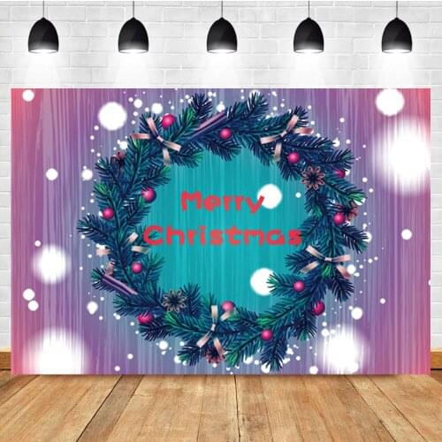 LaeaccoWhite Light Bokeh Christmas Tree Garland Portrait Custom Photo Background Photographic Backdrop For Photo Studio
