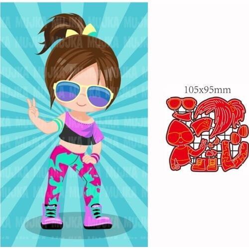 Metal Cutting Die girl DIY Scrapbooking Paper Cards Decorative Craft Embossing cut