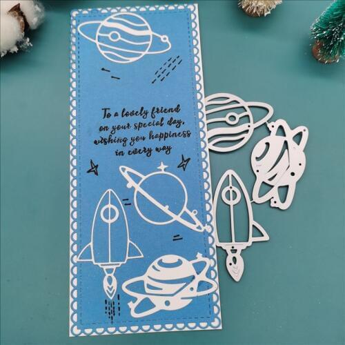 Spacecraft metal cutting dies 2020 for DIY Scrapbooking Embossing Cards Tool Decorative Crafts Die Cuts