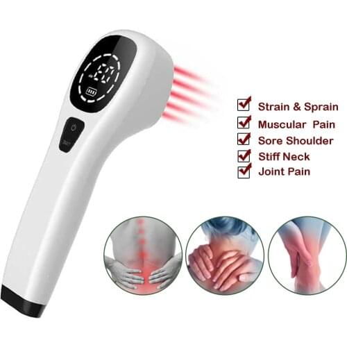 Powerful 808nm Cold Laser Physiotherapy Back Pain Equipment Knee Arthritis Treatment Waist Foot Arm Neck Pain