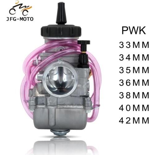 Motorcycle Aluminum Alloy Carburetor Universal For PWK 33 34 35 36 38 40 42 With Power Jet Original For Racing Moto 200cc-450cc