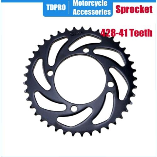 New 76mm 41Teeth 428 Drive Rear Chain Sprocket For Taotao SDG Pit Dirt Bikes XR50 CRF50 KLX110 SSR YX Pitmotards