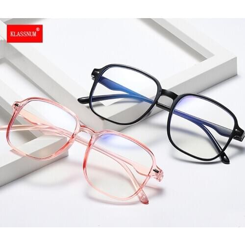 1PC Anti-blue Light Blocking Glasses Computer Reading/Gaming/TV/Phones Glasses For Women Men Anti Eyestrain Big Frame Oversize