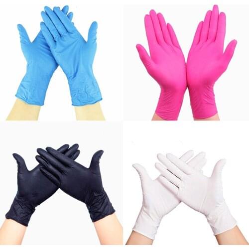 Disposable Rubber Gloves Kitchen / Rubber / Garden Life Universal Left And Right Hand Disposable Latex Gloves 100 / 50PCS
