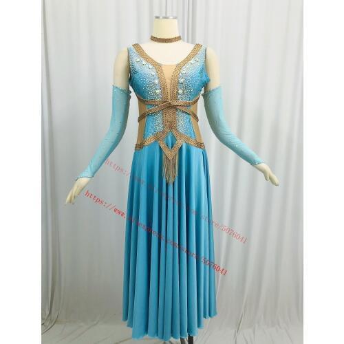 Advanced Latin Competition Dance Skirt Women Elegant Standard Latin Dancing Wear Adult High Quality Rumba Ballroom Dance Dress