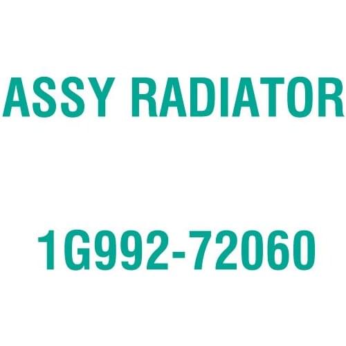 For Kubota 1G992-72060 ASSY RADIATOR
