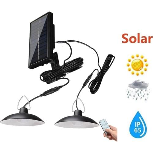 Retro Lampshade Solar Shed Lights Outdoor Indoor Solar Pendant Light Lamp For Camping Waterproof Lighting For Garden Yard Decora